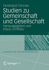 Studien zu Gemeinschaft und Gesellschaft - Ferdinand T&ouml;nnies