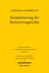 Europäisierung des Reisevertragsrechts - Agnieszka Chambellan