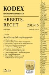 KODEX Arbeitsrecht 2015/16 - Stech, Edda; Ercher-Lederer, Gerda; Doralt, Werner