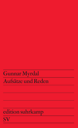 Aufs&auml;tze und Reden - Gunnar Myrdal