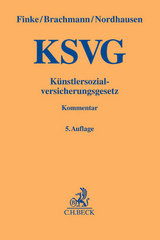 Künstlersozialversicherungsgesetz. KSVG - Finke, Hugo; Brachmann, Wolfgang; Nordhausen, Willy
