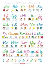 Fragenb&auml;r-Lernposter: Mein gro&szlig;es Schreibschrift-ABC in der Vereinfachten Ausgangsschrift (VA), L 70 x 100 cm - Bengt Fels