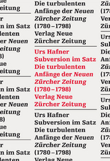 Subversion im Satz - Urs Hafner