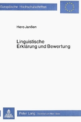 Linguistische Erkl&auml;rung und Bewertung - Hero Janssen
