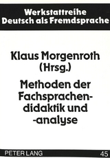 Methoden der Fachsprachendidaktik und -analyse - 