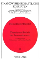 Theorie und Politik der Personalsteuern - Heinz Hessler, Anneliese Hessler-Otte