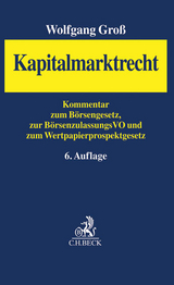 Kapitalmarktrecht - Wolfgang Gro&szlig;