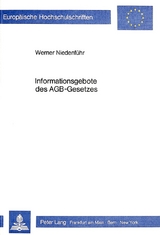 Informationsgebote des AGB-Gesetzes - Werner Niedenf&uuml;hr
