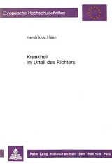 Krankheit im Urteil des Richters - Hendrik De Haan