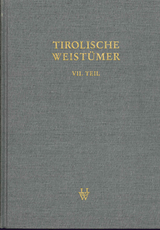 Tirolische Weist&uuml;mer, VII. Teil: Oberinntal - 