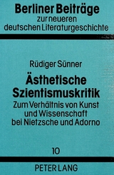 &Auml;sthetische Szientismuskritik