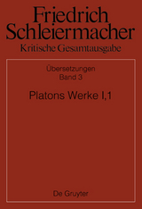 Platons Werke I,1, Berlin 1804. 1817 - 