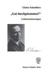 Lebenserinnerungen. - G&uuml;nter Schm&ouml;lders