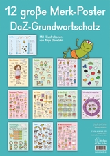 12 gro&szlig;e Merk-Poster DaZ-Grundwortschatz - Redaktionsteam Verlag an der Ruhr