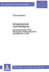 Schadensersatz nach K&uuml;ndigung - Thomas Gessert