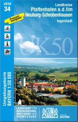 UK50-34 Landkreise Pfaffenhofen a.d.Ilm, Neuburg-Schrobenhausen - Breitband und Vermessung Landesamt f&uuml;r Digitalisierung  Bayern