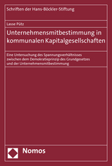 Unternehmensmitbestimmung in kommunalen Kapitalgesellschaften - Lasse P&uuml;tz