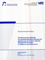 Entwicklung einer Methode zur prozessorientierten Planung und Optimierung von Product Lifecycle Management L&ouml;sungen am Beispiel der Automobilindustrie - Michael Alexander Bitzer
