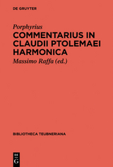 Commentarius in Claudii Ptolemaei Harmonica - 