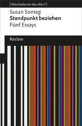 Standpunkt beziehen -  Susan Sontag