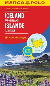 MARCO POLO L&auml;nderkarte Island, F&auml;r&ouml;er 1:650 000