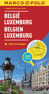 MARCO POLO L&auml;nderkarte Belgien, Luxemburg 1:300 000