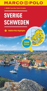 MARCO POLO L&auml;nderkarte Schweden 1:800.000