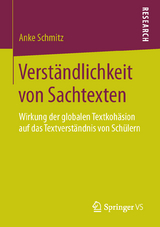 Verst&auml;ndlichkeit von Sachtexten - Anke Schmitz