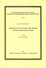 Bedeutung und Wesen der Musik - Kathi Meyer-Baer