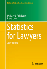 Statistics for Lawyers - Finkelstein, Michael O.; Levin, Bruce