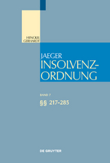 Insolvenzordnung / &sect;&sect; 217-285 - 