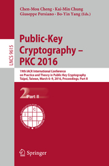 Public-Key Cryptography – PKC 2016 - 