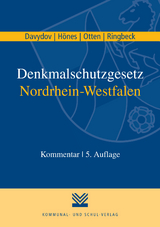 Denkmalschutzgesetz Nordrhein-Westfalen - Dimitrij Davydov, Ernst R H&ouml;nes, Thomas Otten, Birgitta Ringbeck