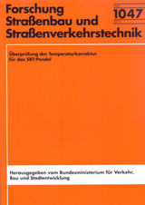 &Uuml;berpr&uuml;fung der Temperaturkorrektur f&uuml;r das SRT-Pendel - Bernard Steinauer, Karen Scharnigg