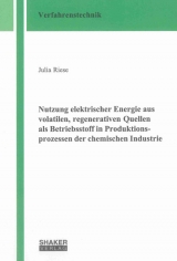 Nutzung elektrischer Energie aus volatilen, regenerativen Quellen als Betriebsstoff in Produktionsprozessen der chemischen Industrie - Julia Riese