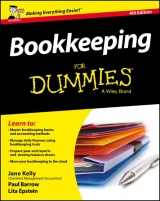 Bookkeeping For Dummies, UK Edition - Kelly, Jane E.; Barrow, Paul; Epstein, Lita