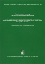 Autonomie und Lenkung. Die K&uuml;nste im doppelten Deutschland - 