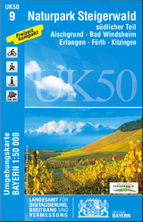 UK50-9 Naturpark Steigerwald, s&uuml;dlicher Teil - Breitband und Vermessung Landesamt f&uuml;r Digitalisierung  Bayern