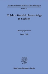 20 Jahre Staatskirchenvertr&auml;ge in Sachsen. - 