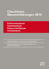 Checklisten Steuererkl&auml;rungen 2015 - Thomas Arndt, Uwe Perbey, Annette L&auml;hn