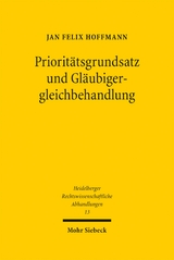 Prioritätsgrundsatz und Gläubigergleichbehandlung - Jan Felix Hoffmann