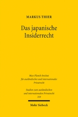 Das japanische Insiderrecht - Markus Thier