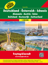 Deutschland - &Ouml;sterreich - Schweiz, Autoatlas 1:300.000 - 
