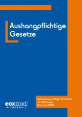 Aushangpflichtige Gesetze - Joachim Schwede