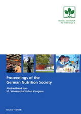 Proceedings of the German Nutrition Society &ndash; Volume 19 (2014)