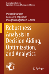 Robustness Analysis in Decision Aiding, Optimization, and Analytics - 