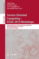 Service-Oriented Computing &ndash; ICSOC 2015 Workshops - 