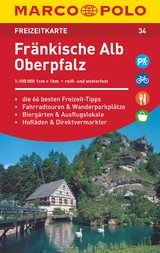 MARCO POLO Freizeitkarte 34 Fr&auml;nkische Alb, Oberpfalz 1:100.000
