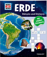 WAS IST WAS R&auml;tseln und Stickern: Erde - Anja Kunze
