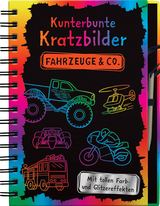 Kunterbunte Kratzbilder: Fahrzeuge & Co.